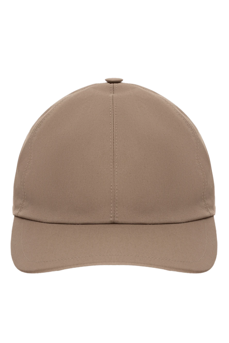 Cesare di Napoli man beige cotton cap for men купить с ценами и фото 175083 - photo 1