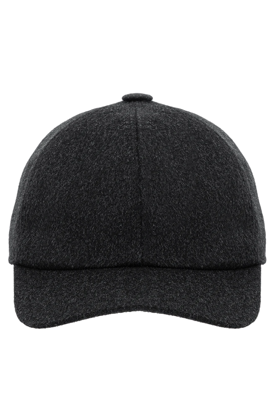 Cesare di Napoli man black cashmere cap for men купить с ценами и фото 175090 - photo 1