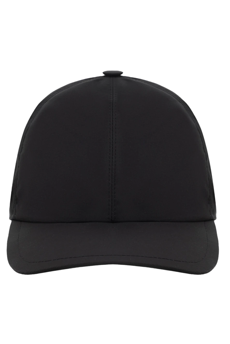 Cesare di Napoli man men's black wool and polyamide cap купить с ценами и фото 175094 - photo 1