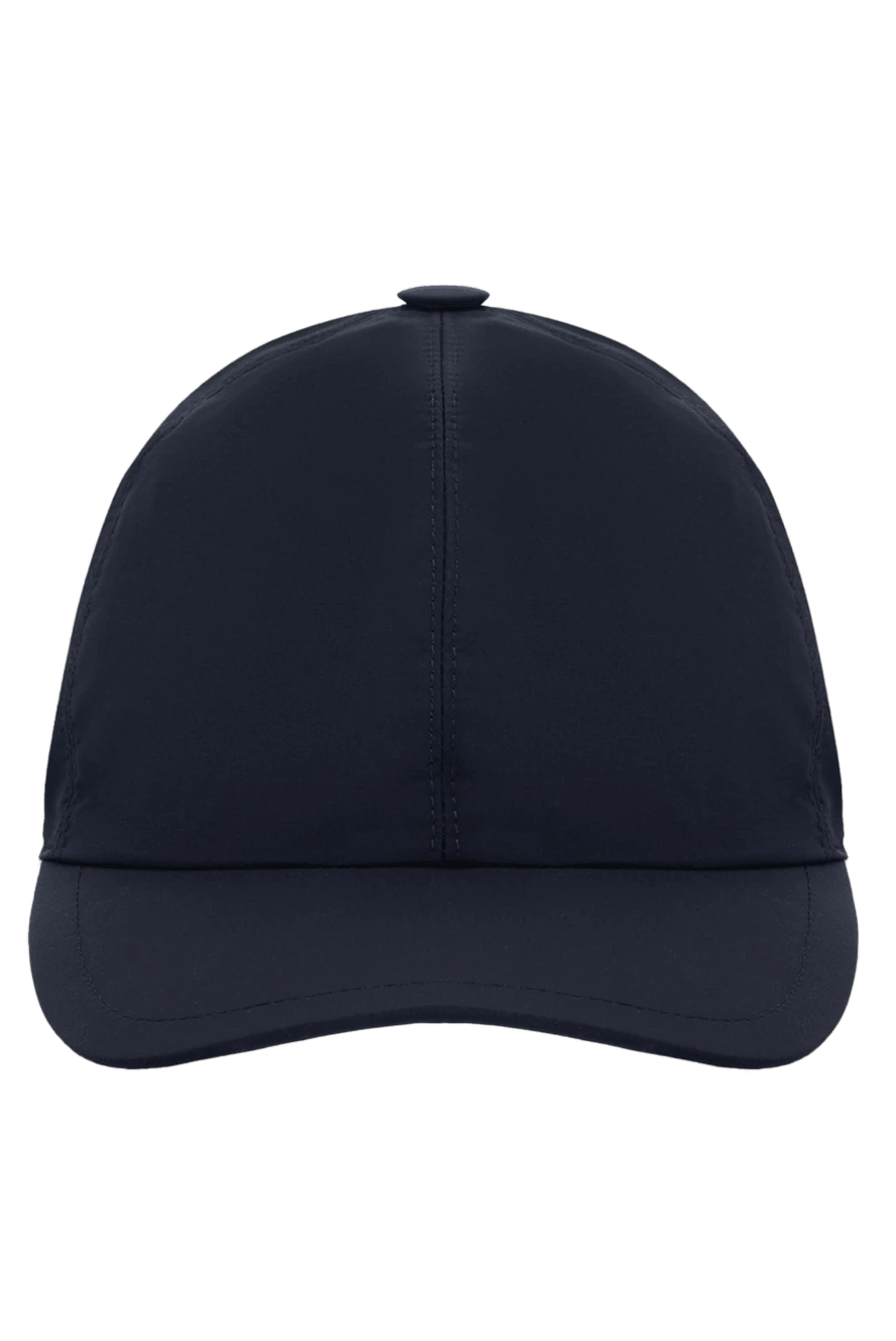 Cesare di Napoli man blue wool and polyamide cap for men купить с ценами и фото 175096 - photo 1