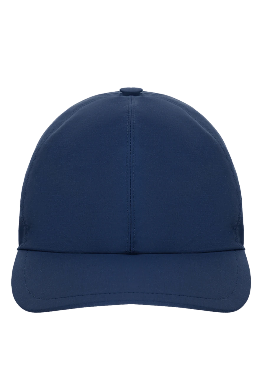 Cesare di Napoli man blue wool and polyamide cap for men купить с ценами и фото 175097 - photo 1