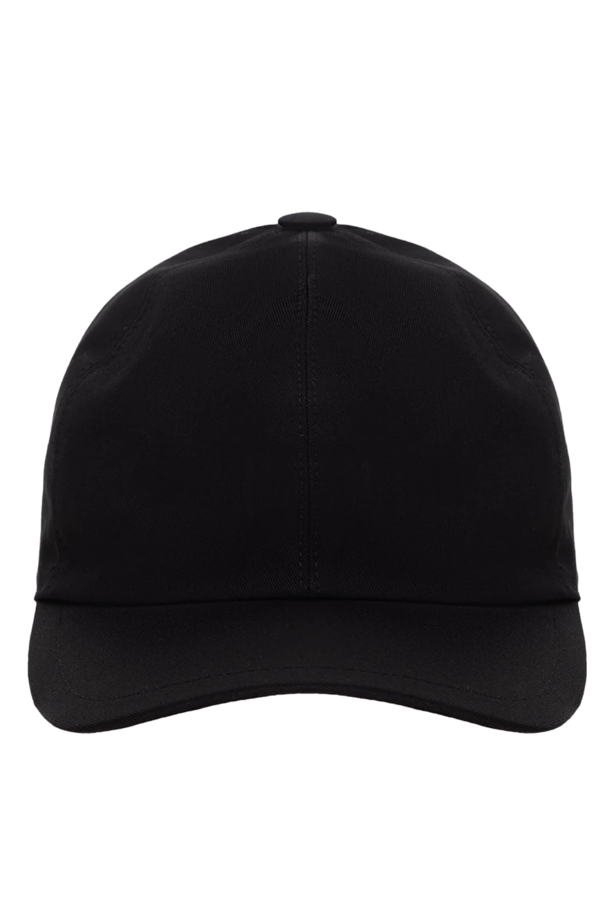 Cesare di Napoli man men's black cotton cap купить с ценами и фото 175098 - photo 1