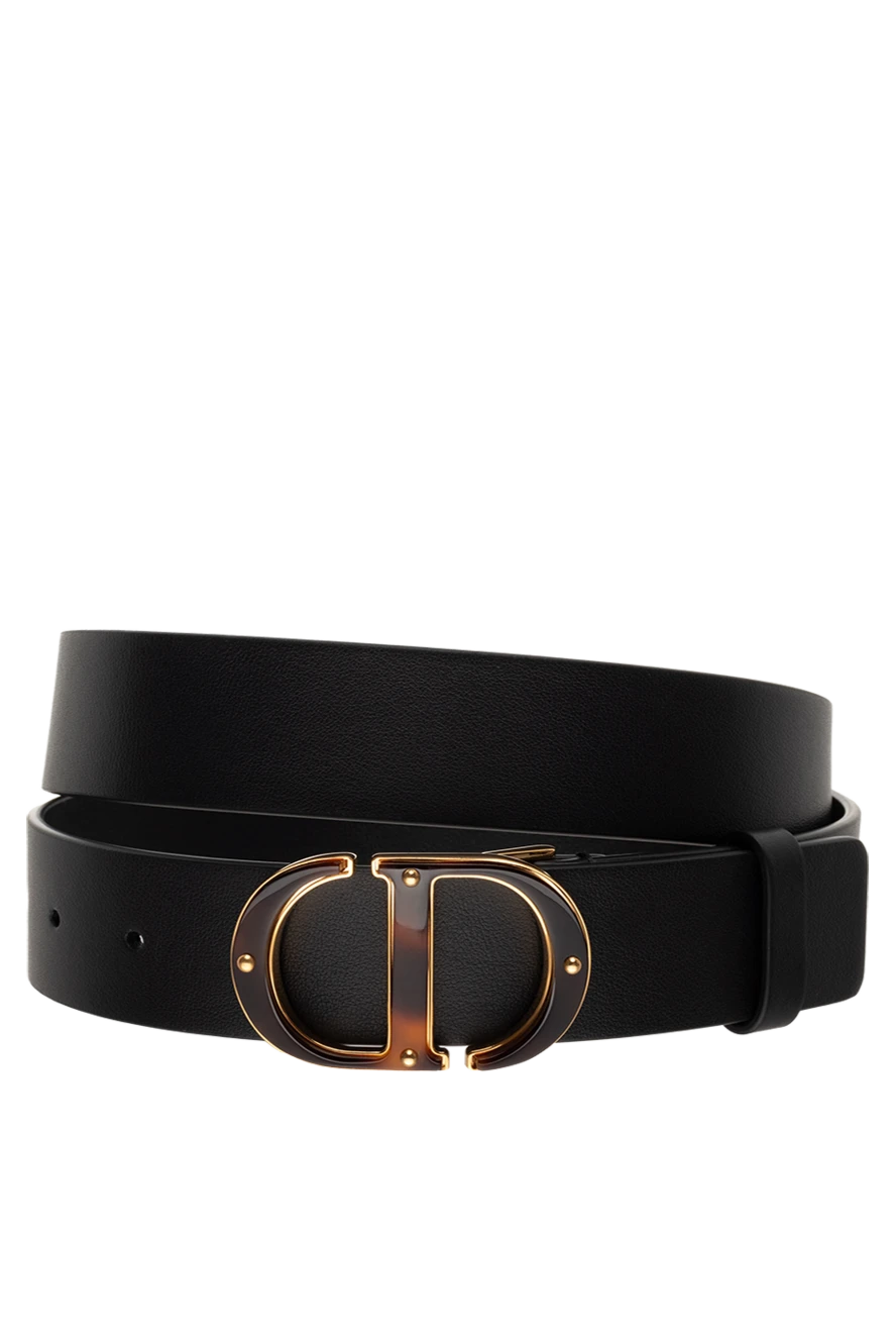 Dior woman black leather belt for women купить с ценами и фото 175116 - photo 1