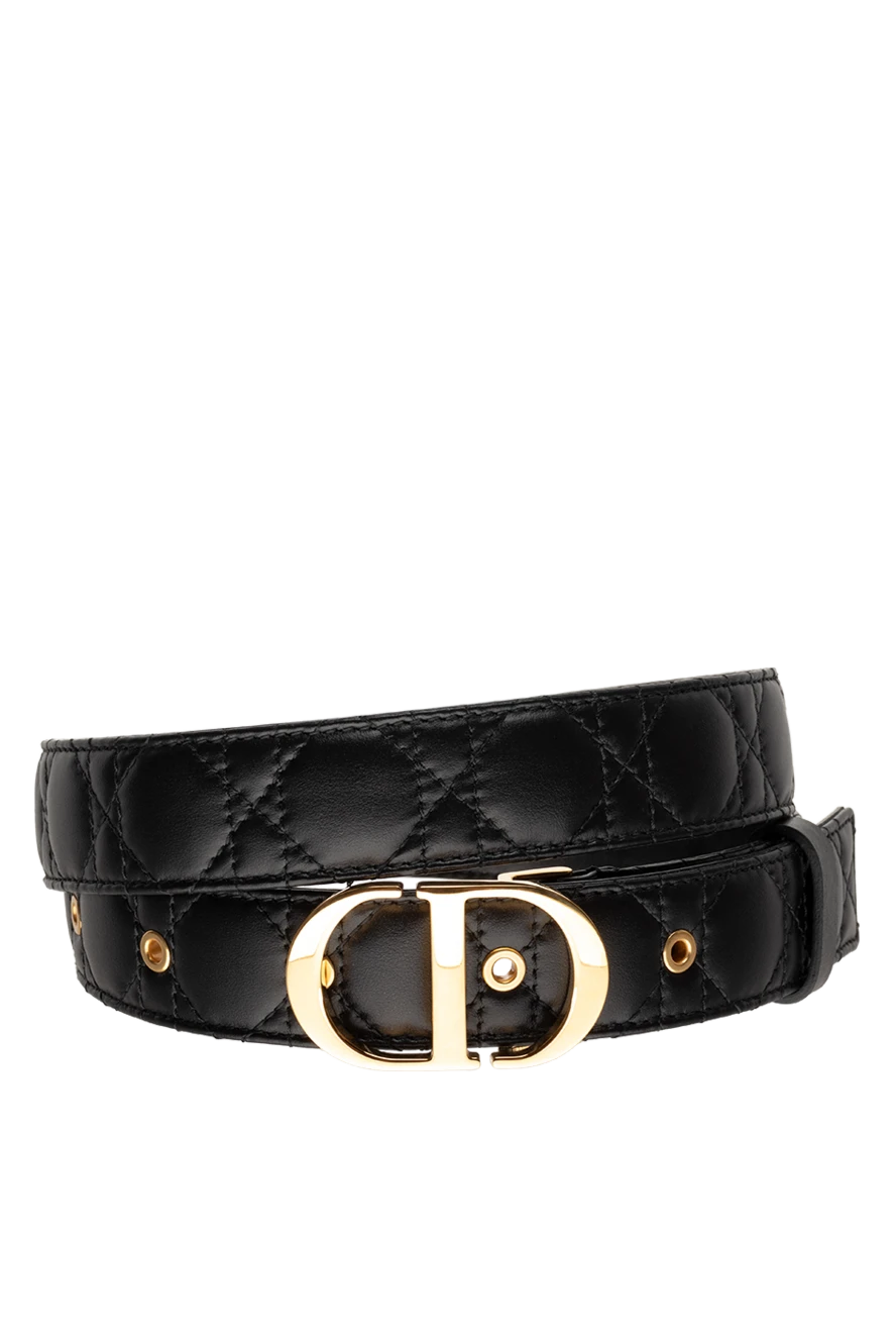 Dior woman black leather belt for women купить с ценами и фото 175117 - photo 1