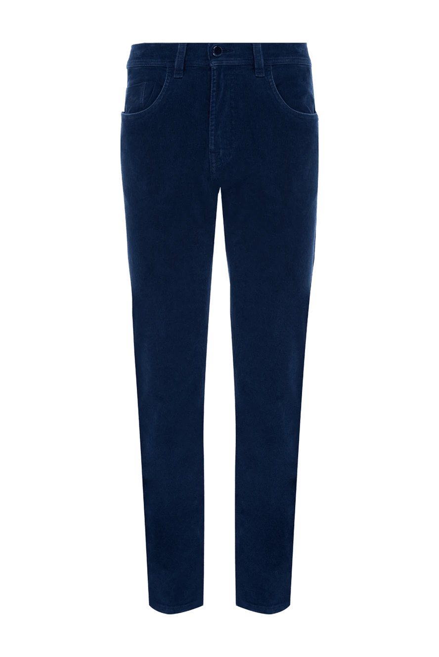 Scissor Scriptor man blue cotton and elastane jeans for men купить с ценами и фото 175121 - photo 1