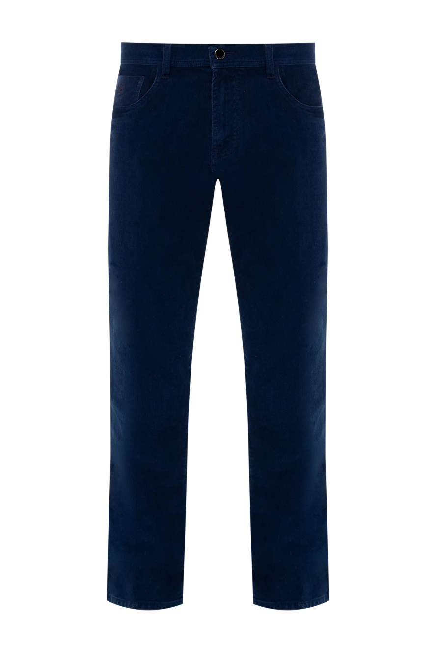 Scissor Scriptor man blue cotton and elastane jeans for men купить с ценами и фото 175124 - photo 1