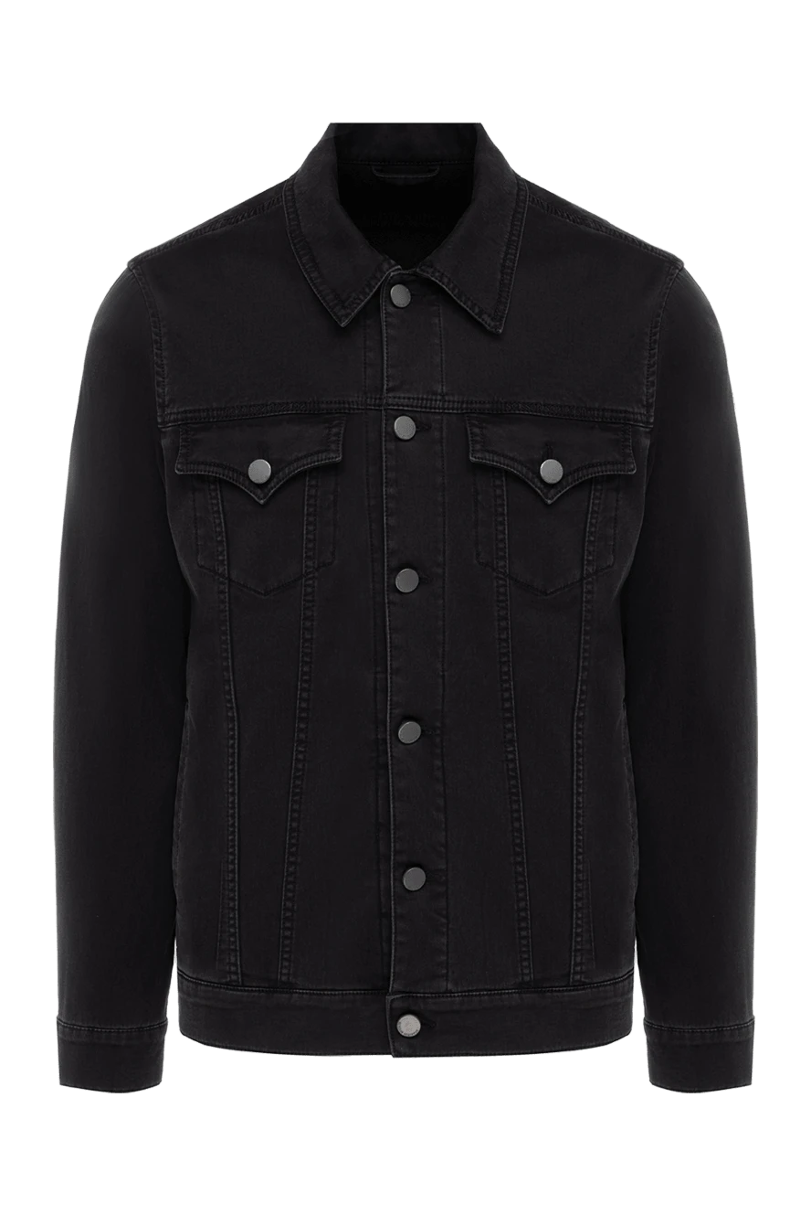 Scissor Scriptor man black cotton and polyester denim jacket for men купить с ценами и фото 175131 - photo 1