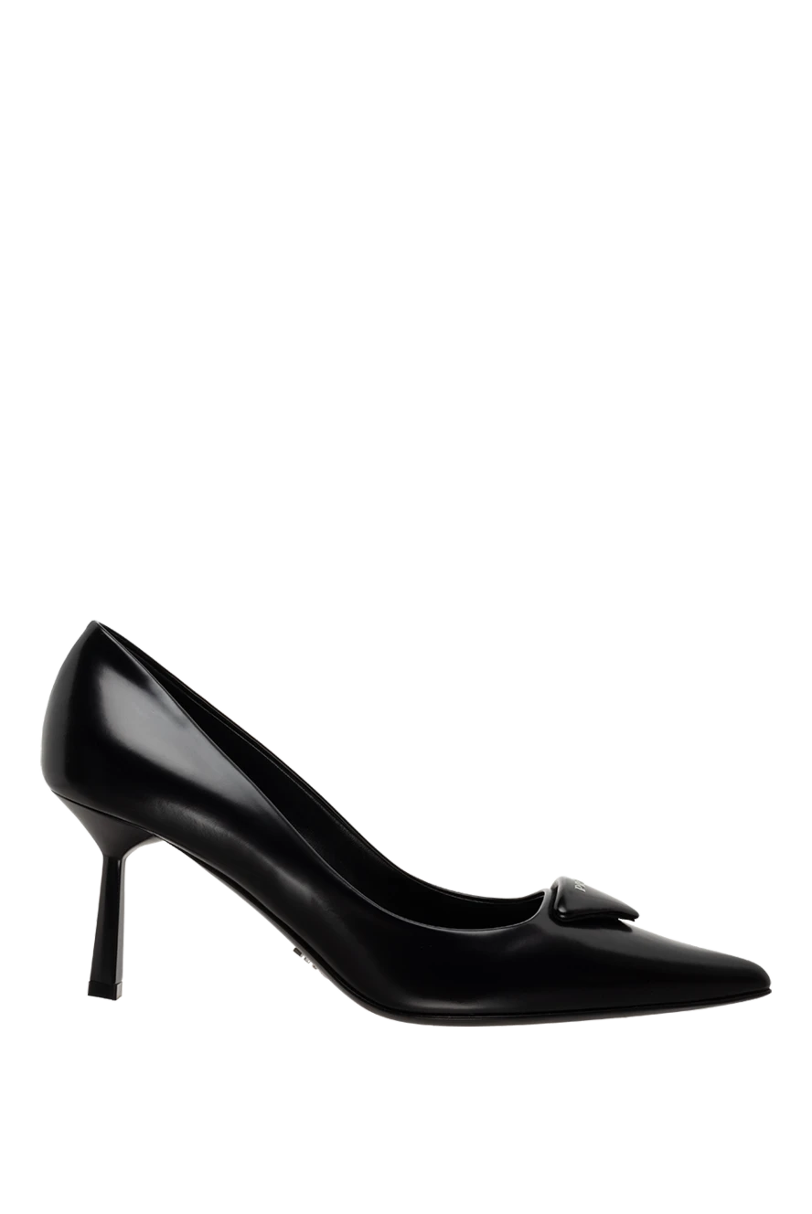 Prada woman black leather shoes for women купить с ценами и фото 175137 - photo 1