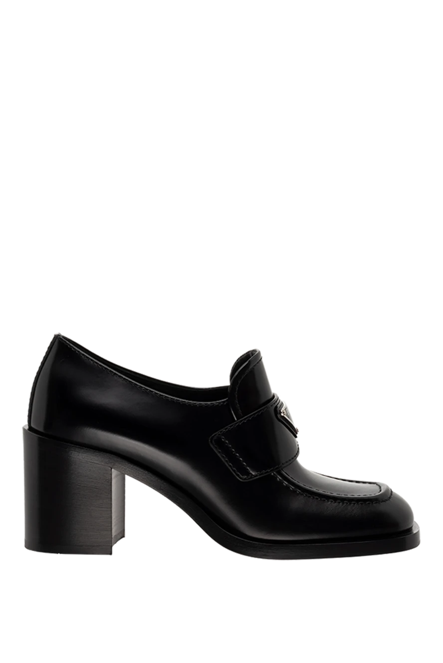 Prada woman black leather shoes for women купить с ценами и фото 175139 - photo 1