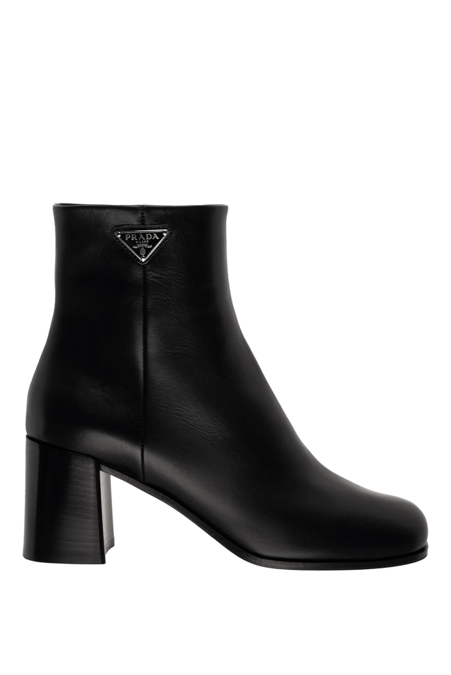 Prada woman women's black leather ankle boots купить с ценами и фото 175140 - photo 1