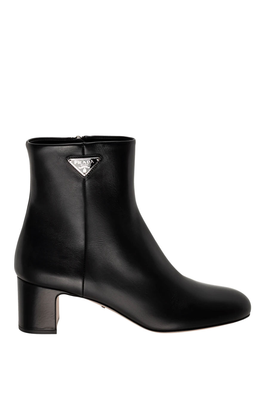 Prada woman women's black leather ankle boots купить с ценами и фото 175142 - photo 1