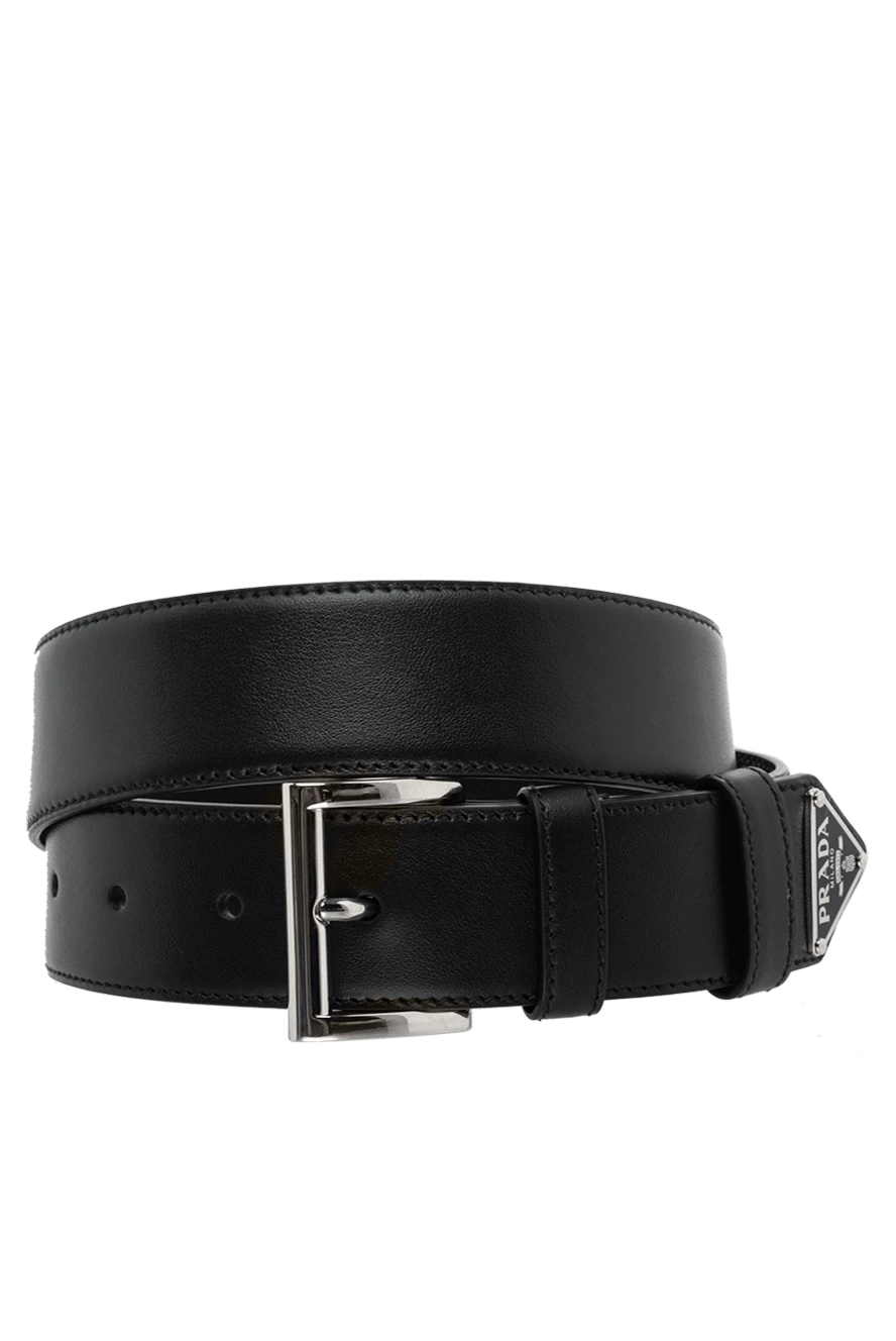 Prada woman black leather belt for women купить с ценами и фото 175156 - photo 1