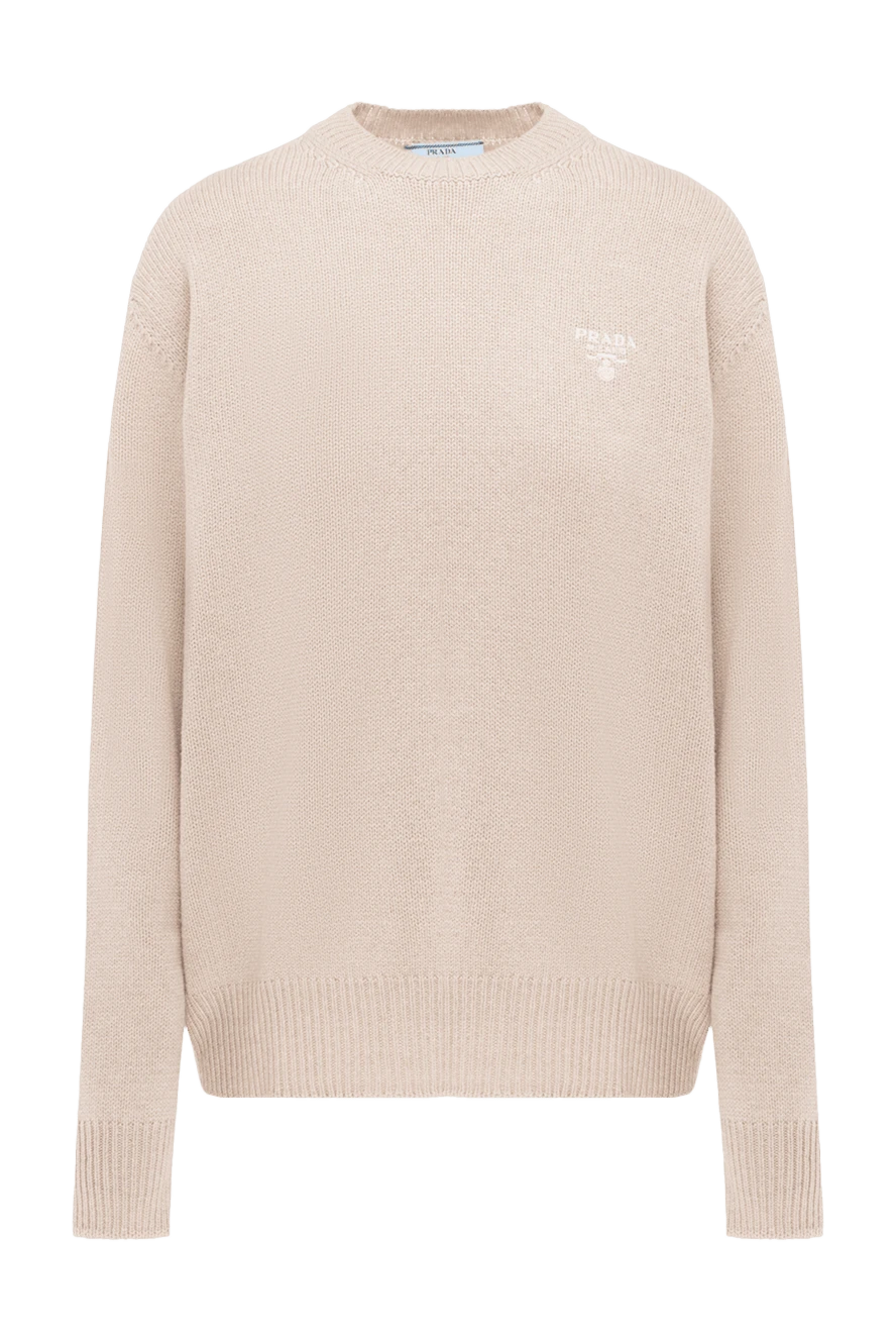 Prada woman beige cashmere jumper for women купить с ценами и фото 175160 - photo 1