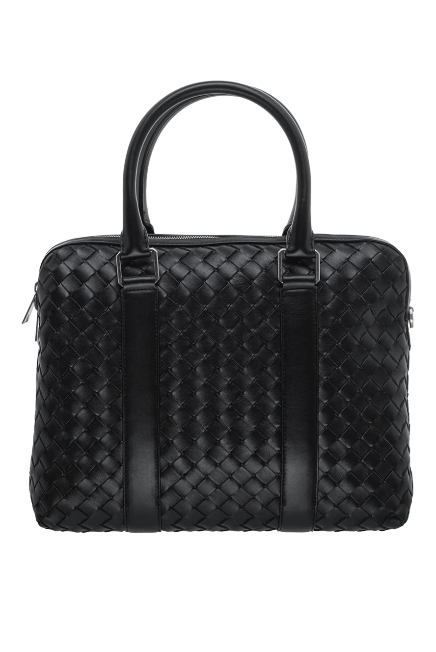 Bottega Veneta man shoulder bag made of genuine leather black купить с ценами и фото 175230 - photo 1