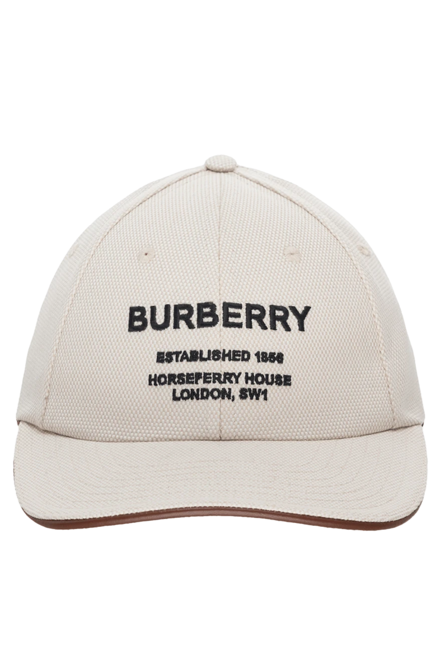 Burberry woman women's white cotton cap купить с ценами и фото 175242 - photo 1