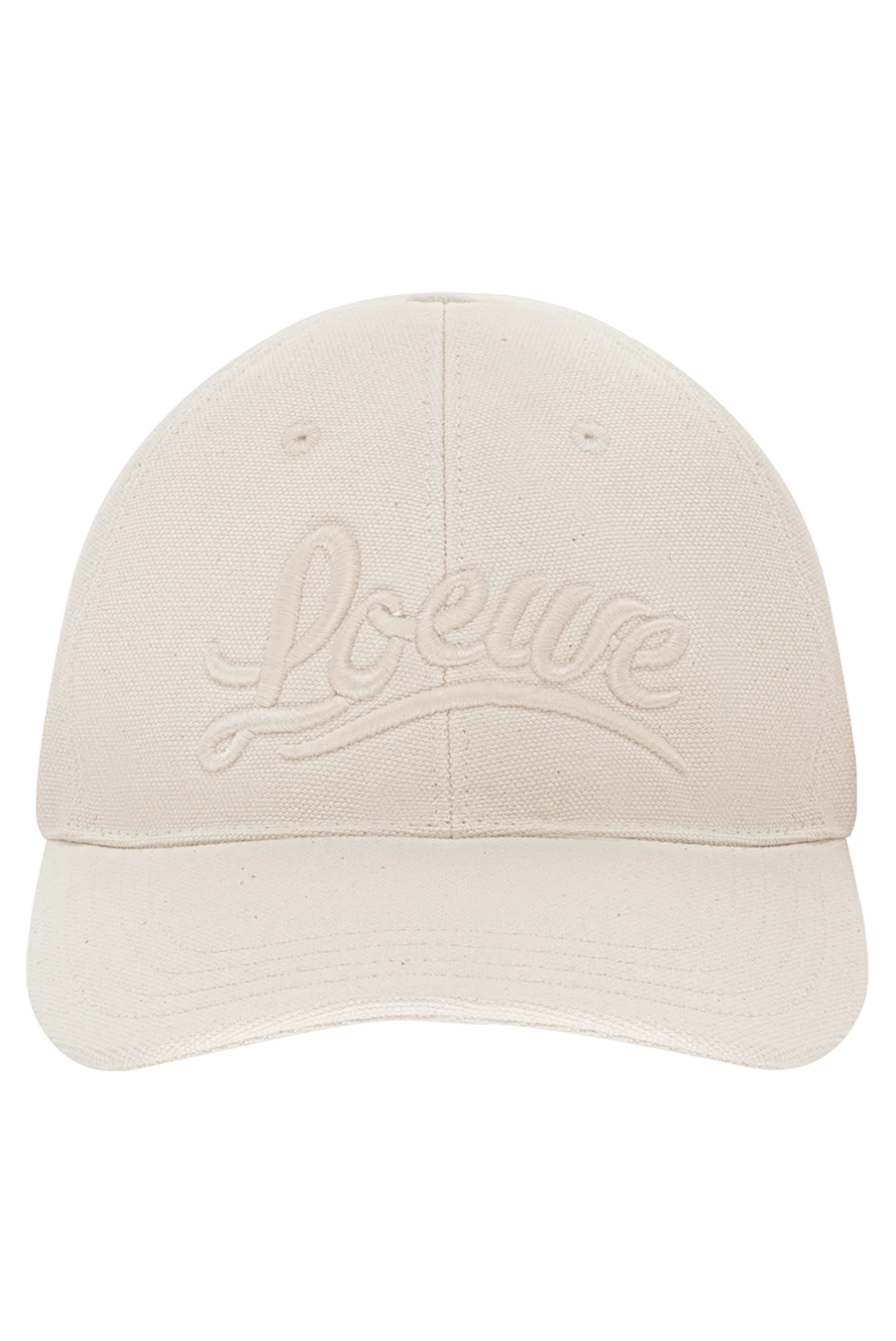 Loewe woman white cotton cap for women купить с ценами и фото 175251 - photo 1