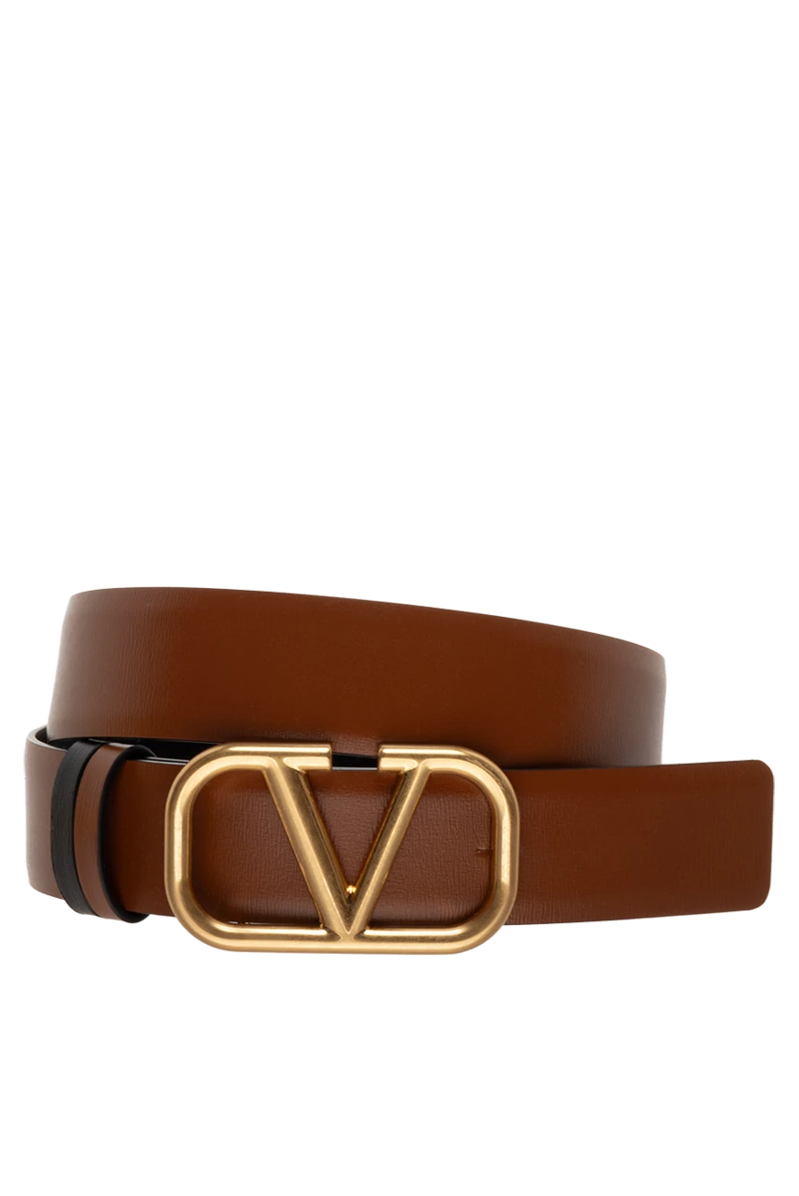 Valentino woman brown leather belt for women купить с ценами и фото 175292 - photo 1