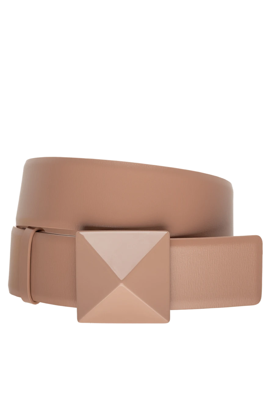 Valentino woman beige leather belt for women купить с ценами и фото 175294 - photo 1