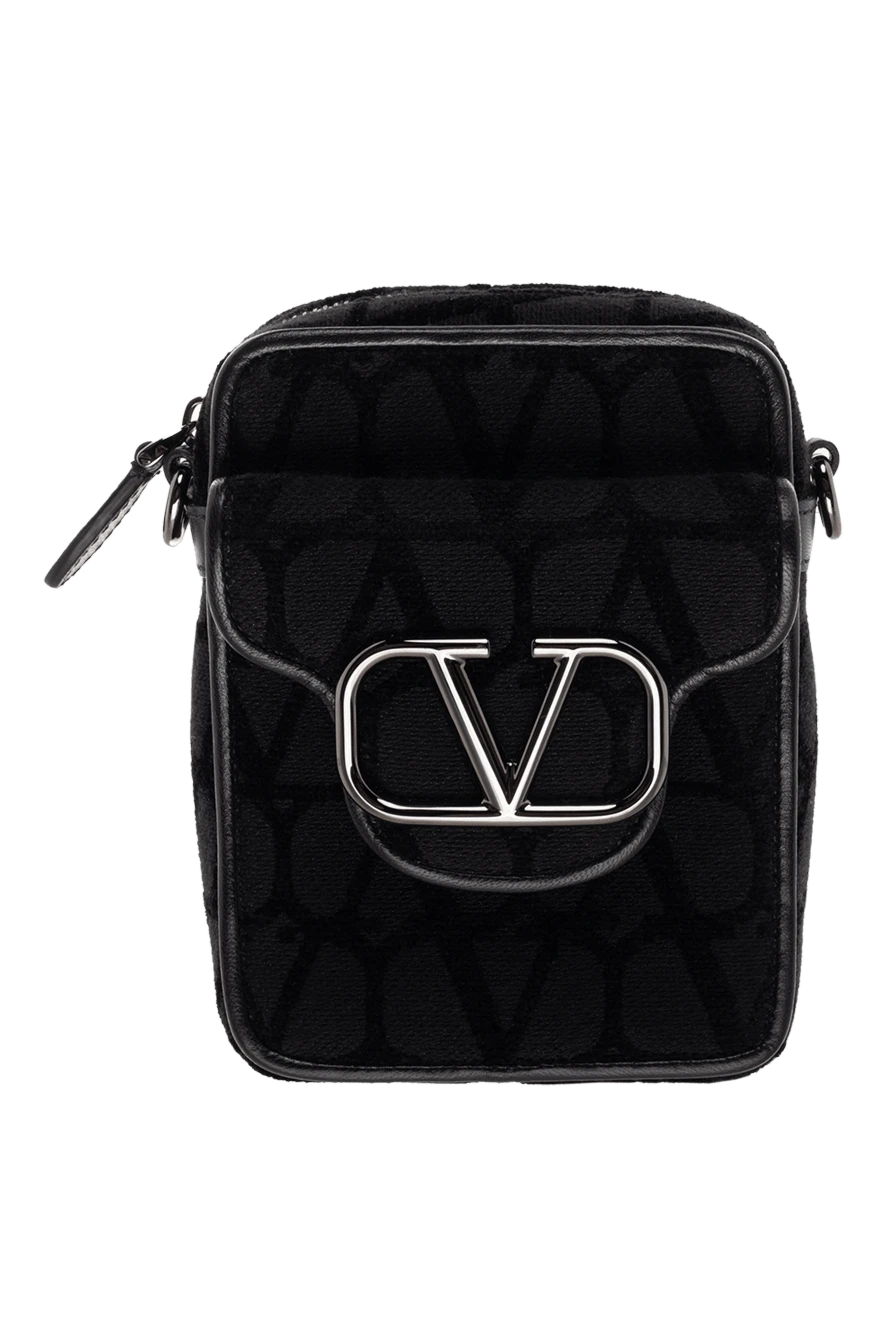 Valentino man shoulder bag made of genuine leather black купить с ценами и фото 175299 - photo 1