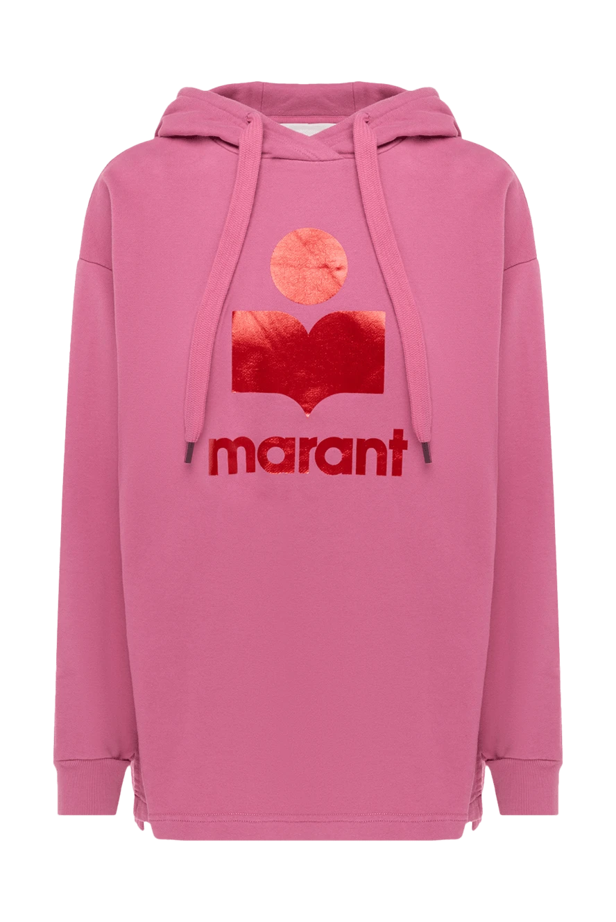 Isabel Marant woman pink cotton and polyester hoodie for women купить с ценами и фото 175313 - photo 1