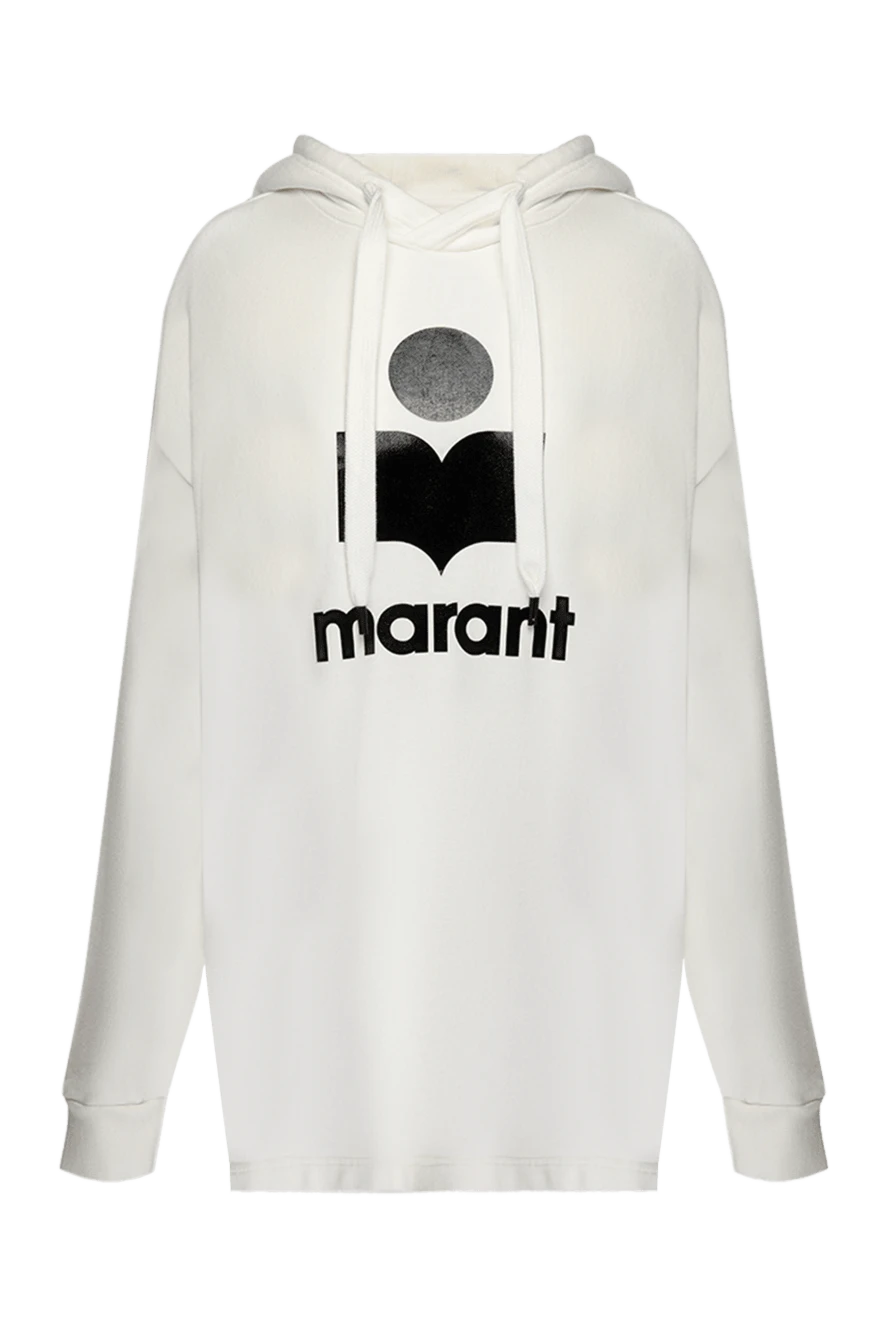 Isabel Marant woman white cotton and polyester hoodie for women купить с ценами и фото 175314 - photo 1