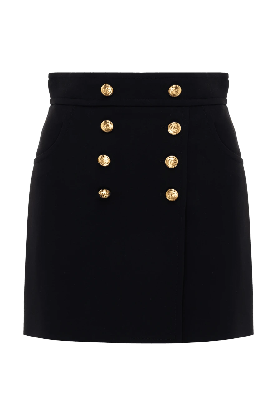 Gucci woman black silk and wool skirt for women купить с ценами и фото 175323 - photo 1