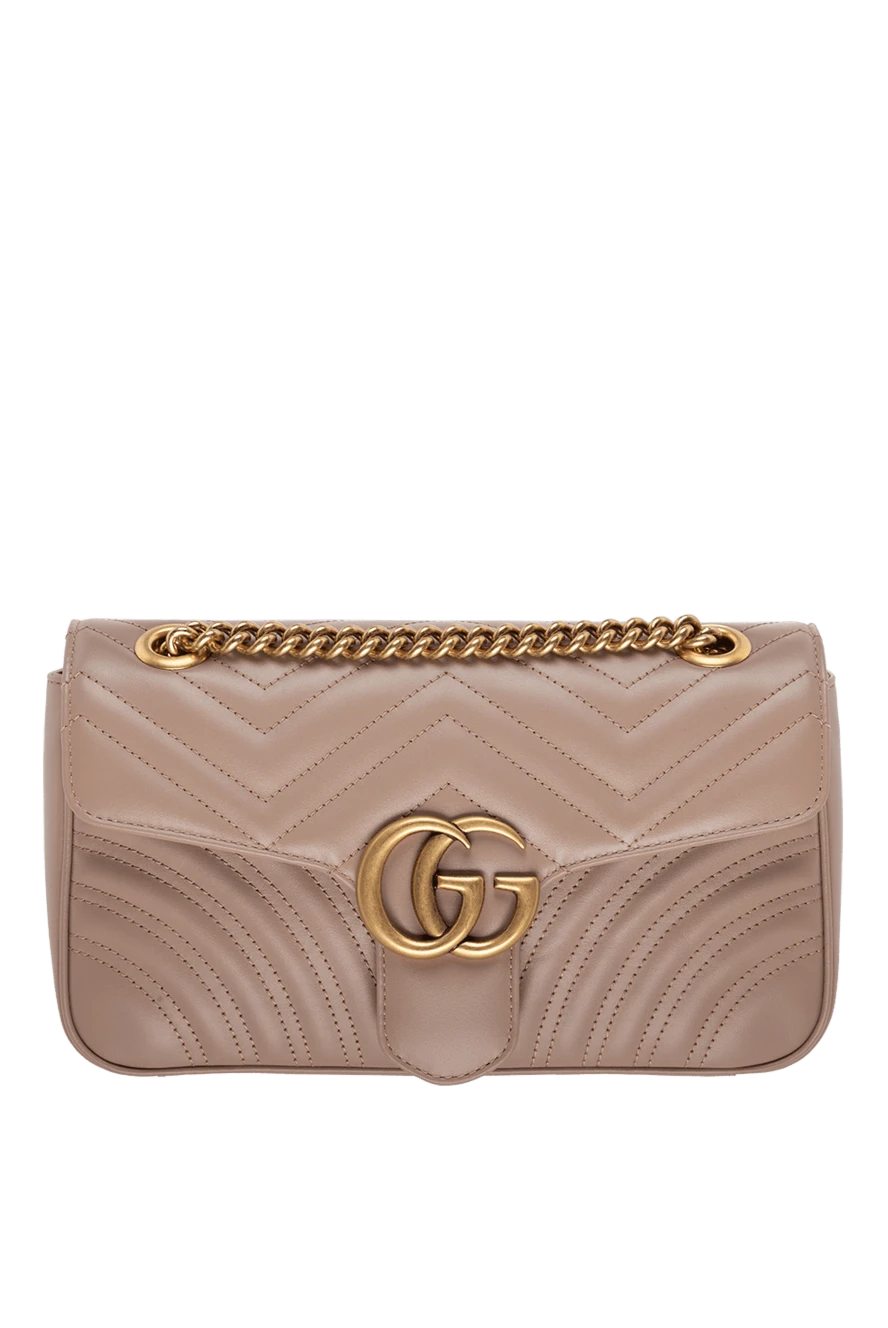 Gucci Әйелдер әйелдерге арналған бежевый былғары сөмке купить с ценами и фото 175332 - фото 1