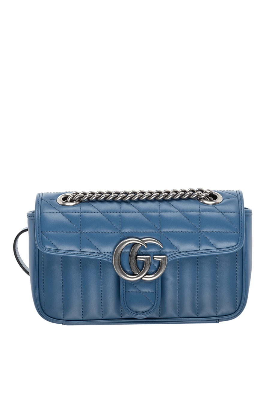 Gucci woman blue leather bag for women купить с ценами и фото 175337 - photo 1