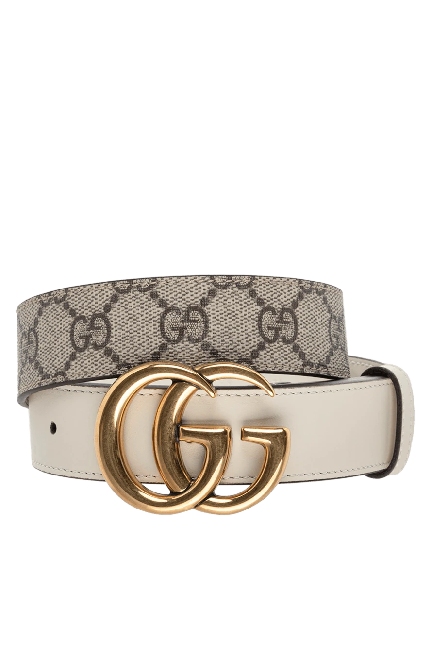 Gucci woman beige leather belt for women купить с ценами и фото 175353 - photo 1