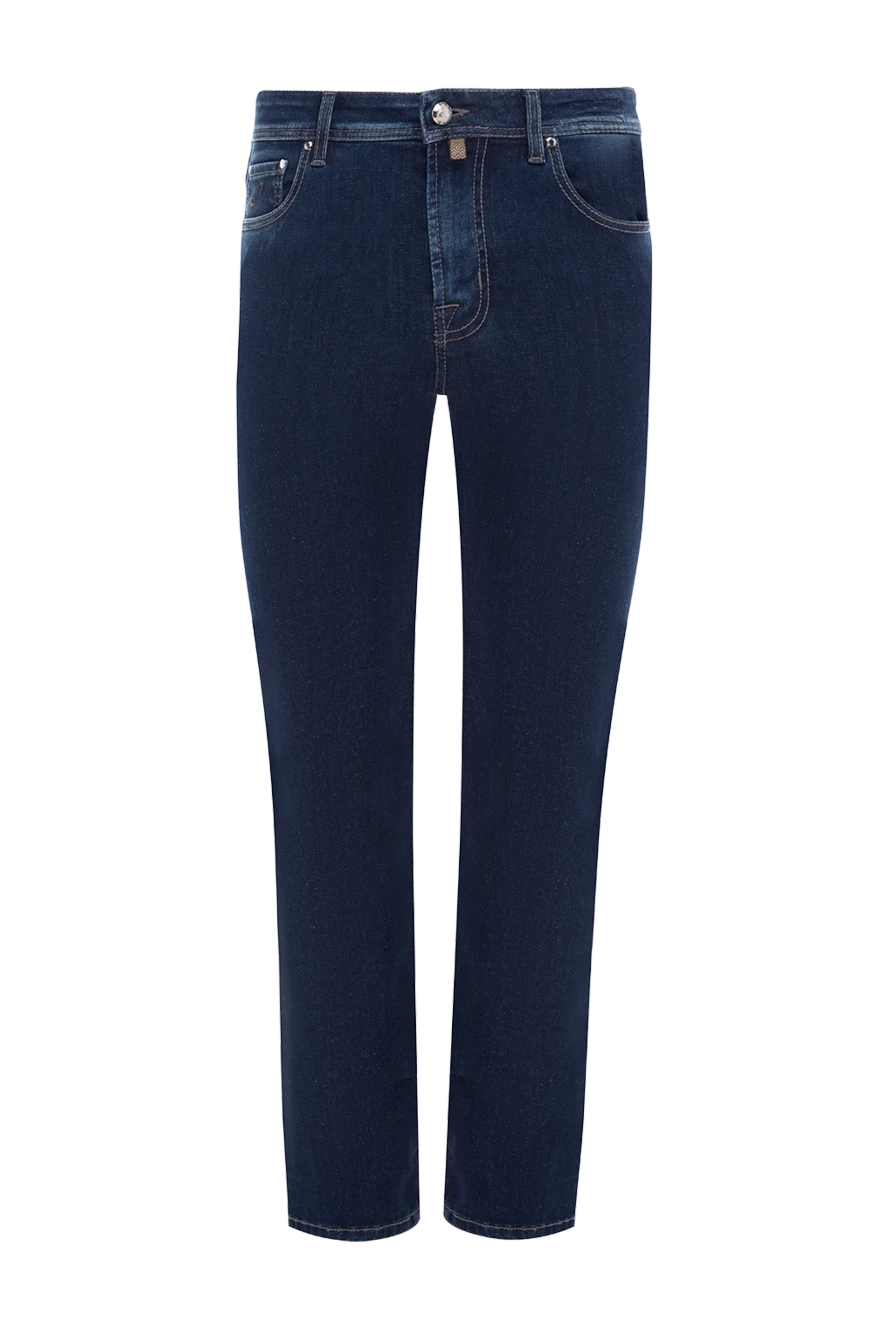 Jacob Cohen мужские синие джинсы хлопковые с контрастной строчкой
175369 - фото 1