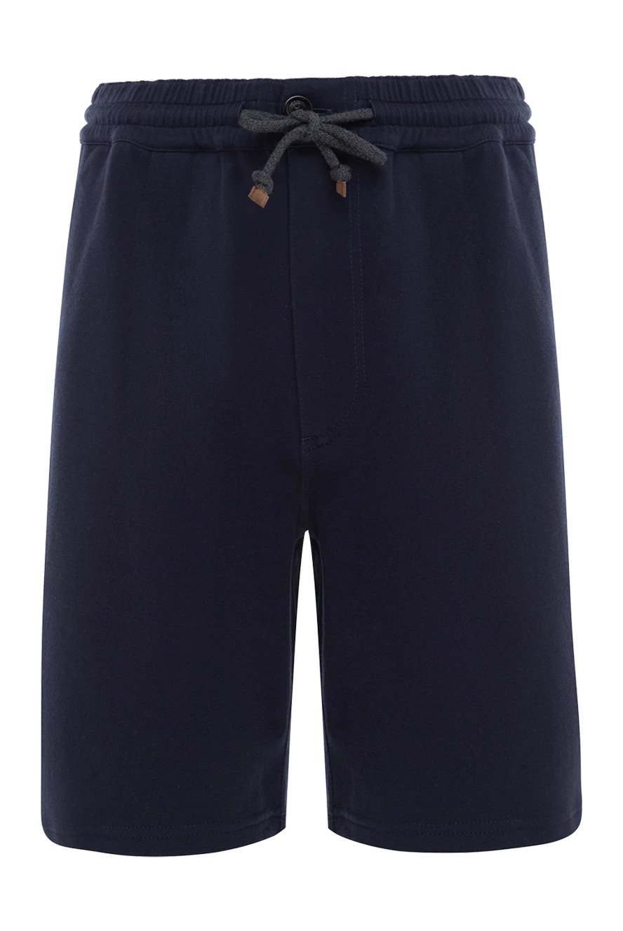 Brunello Cucinelli blue cotton and polyamide shorts for men 175416 - photo 1