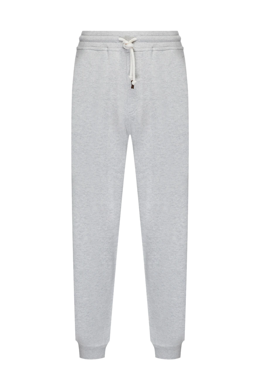 Brunello Cucinelli ерлердің сұр түсті кашемир шалбары 175419 - фото 1