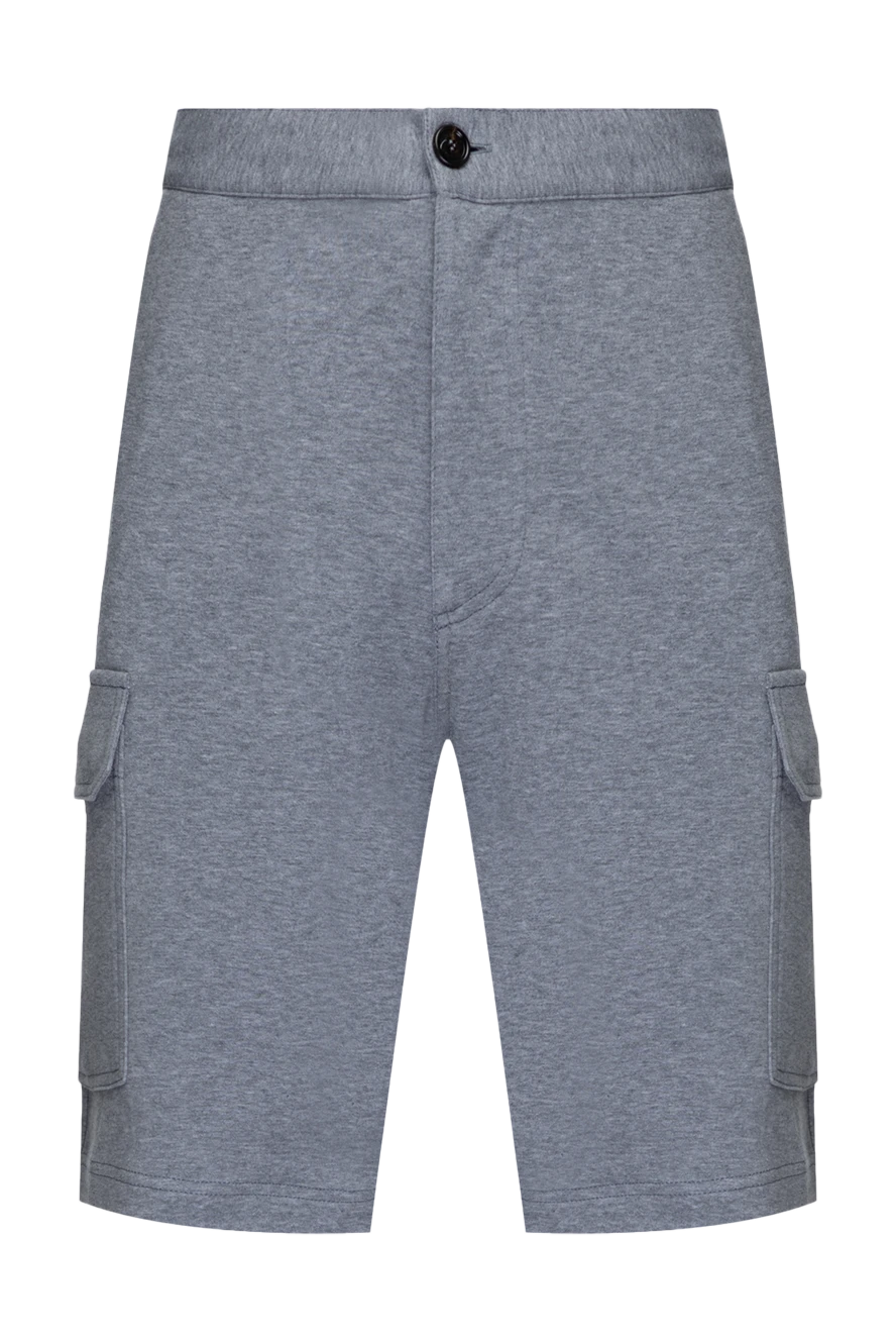 Brunello Cucinelli бүйір қалтасы және реттелетін белдігі бар мақта шорт 175422 - фото 1
