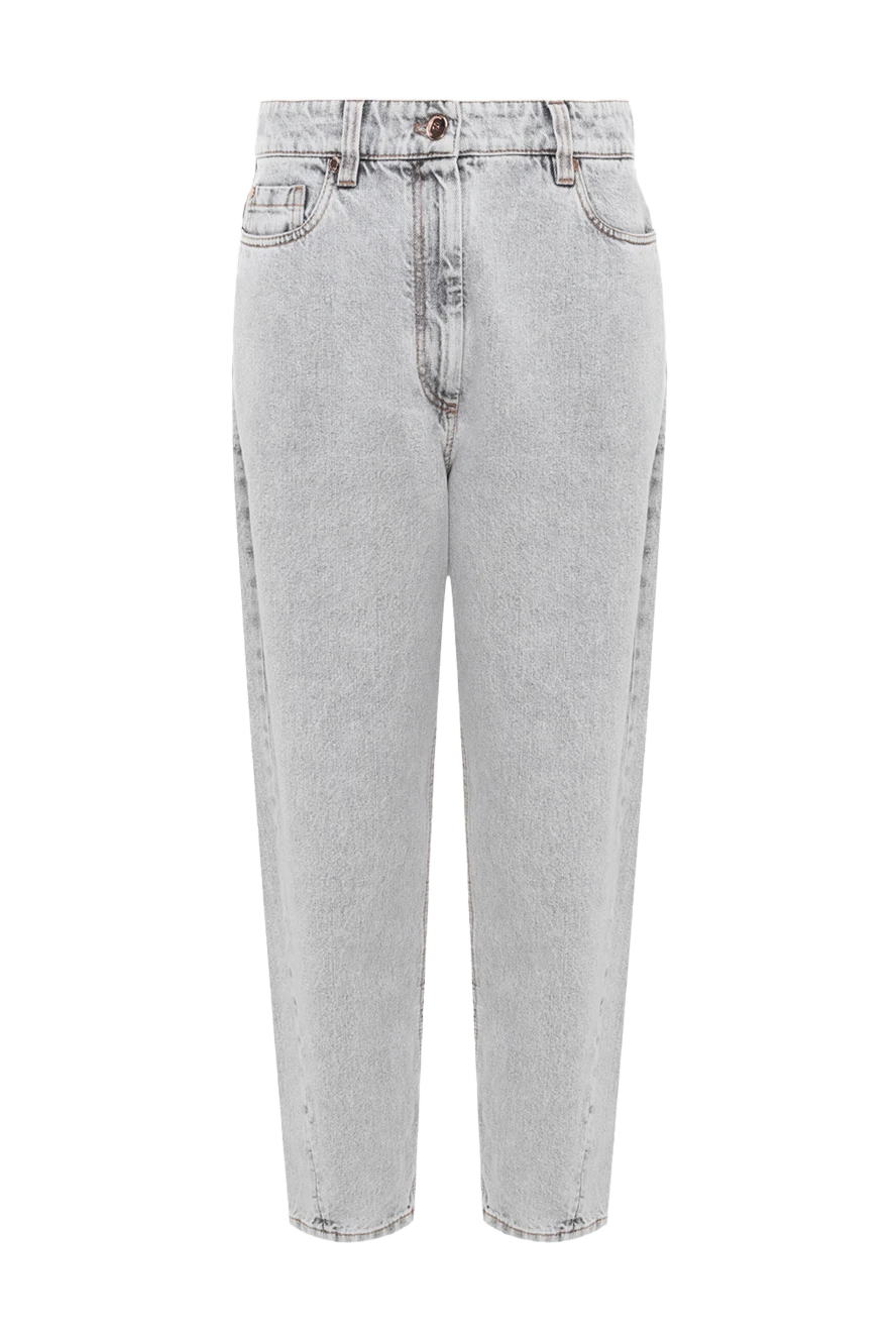 Brunello Cucinelli джинсы mom fit из выбеленного денима с высокой посадкой
женские 175435 - фото 1