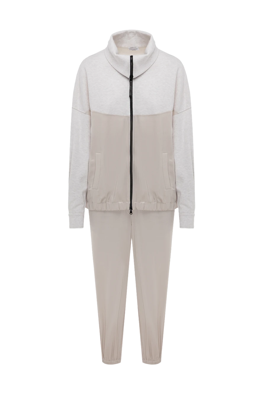 Brunello Cucinelli тік жағасы және серпімді манжеттері бар екі түсті костюм
175472 - фото 1