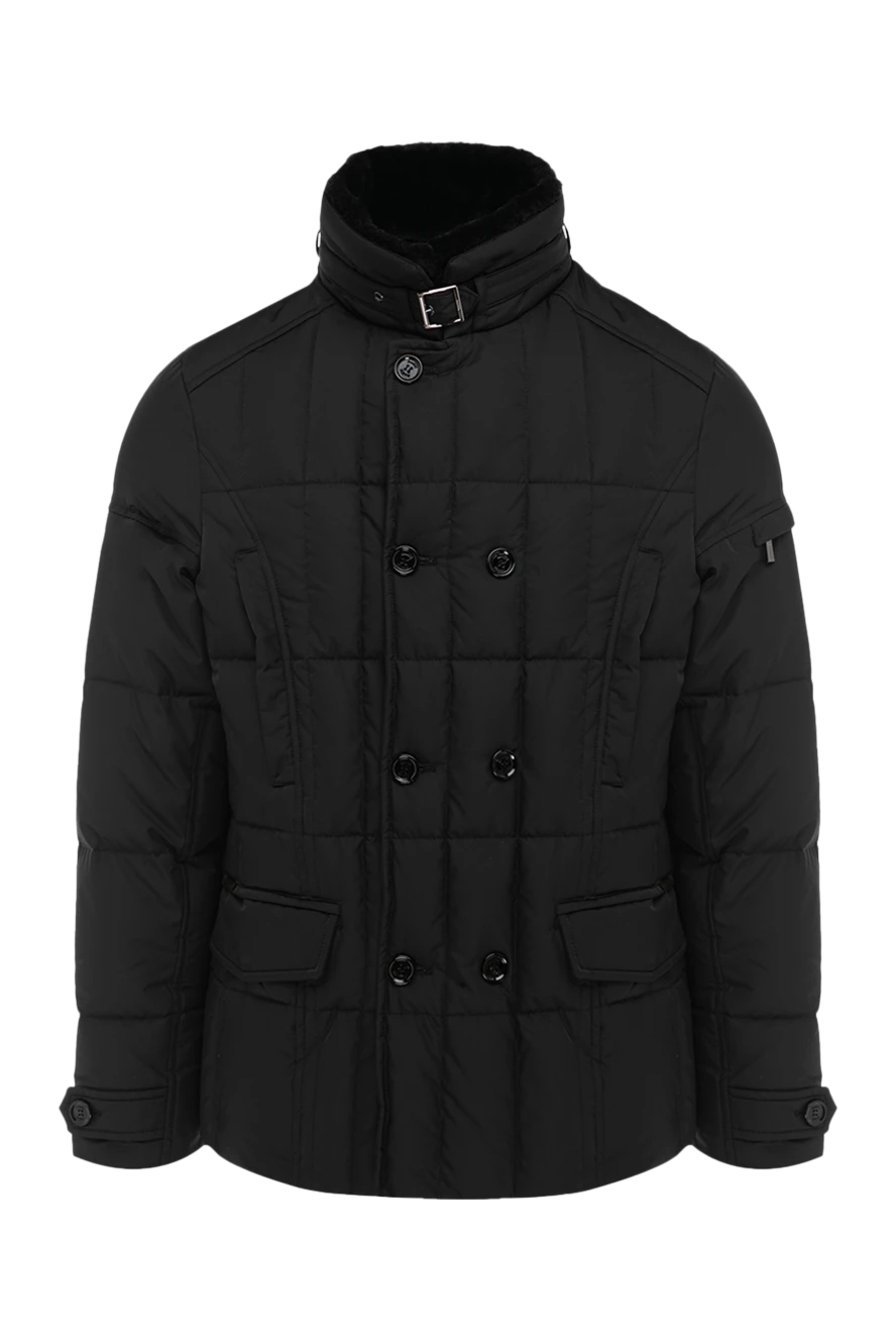 Moorer man black polyester down jacket for men купить с ценами и фото 175524 - photo 1