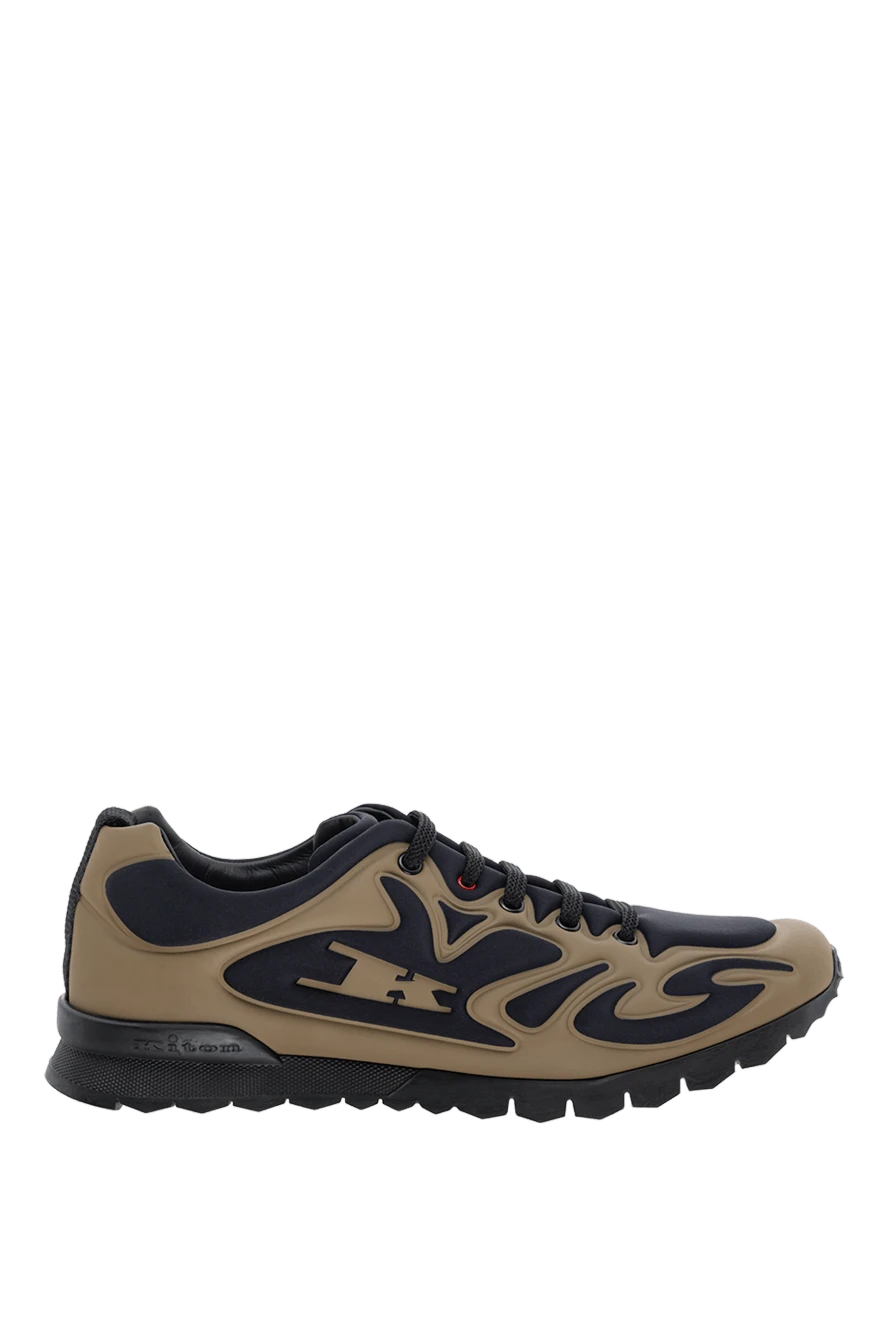 Kiton кроссовки из полиэстера зеленые мужские 175576 - фото 1