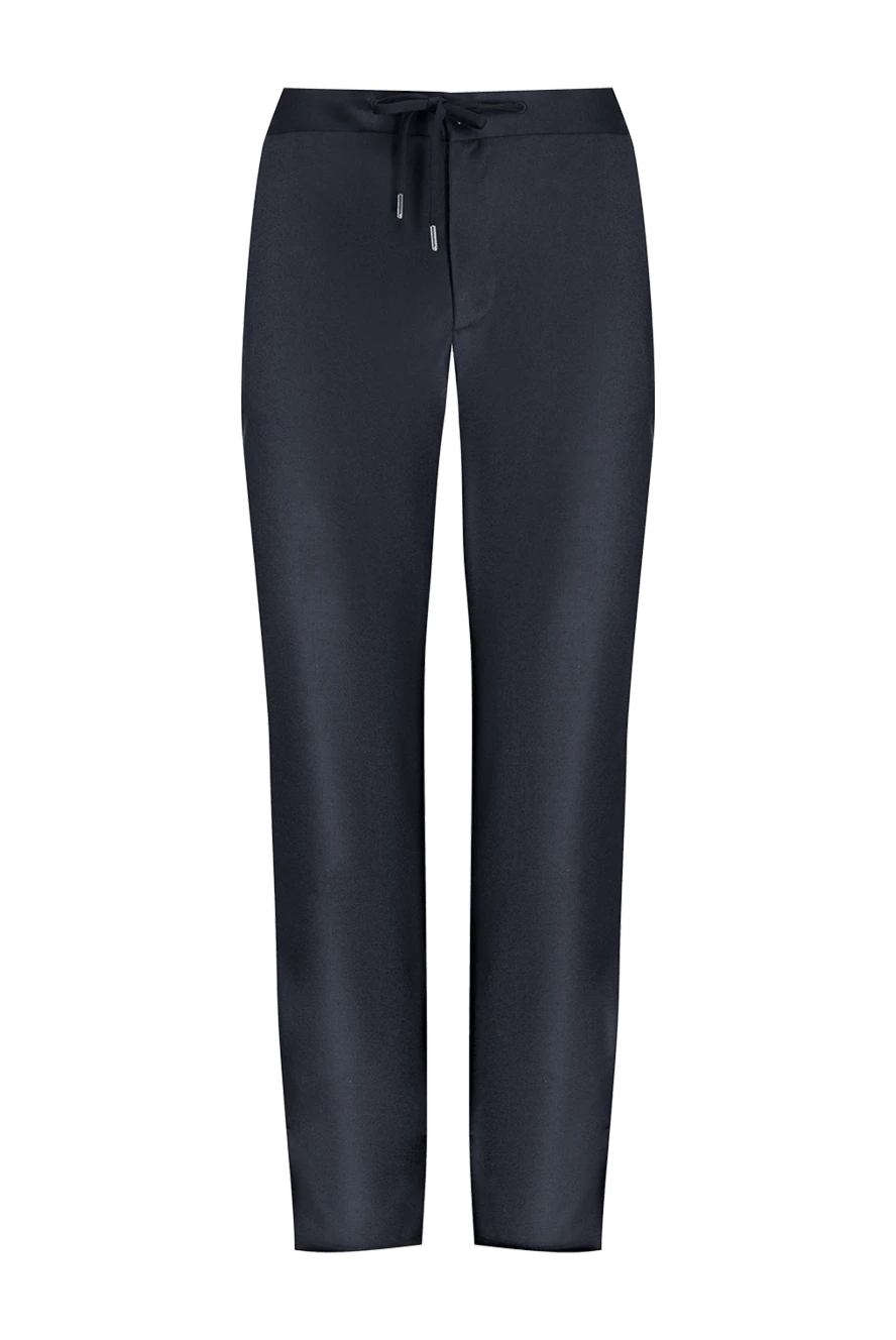 Cesare di Napoli man men's black wool and cashmere trousers купить с ценами и фото 175588 - photo 1