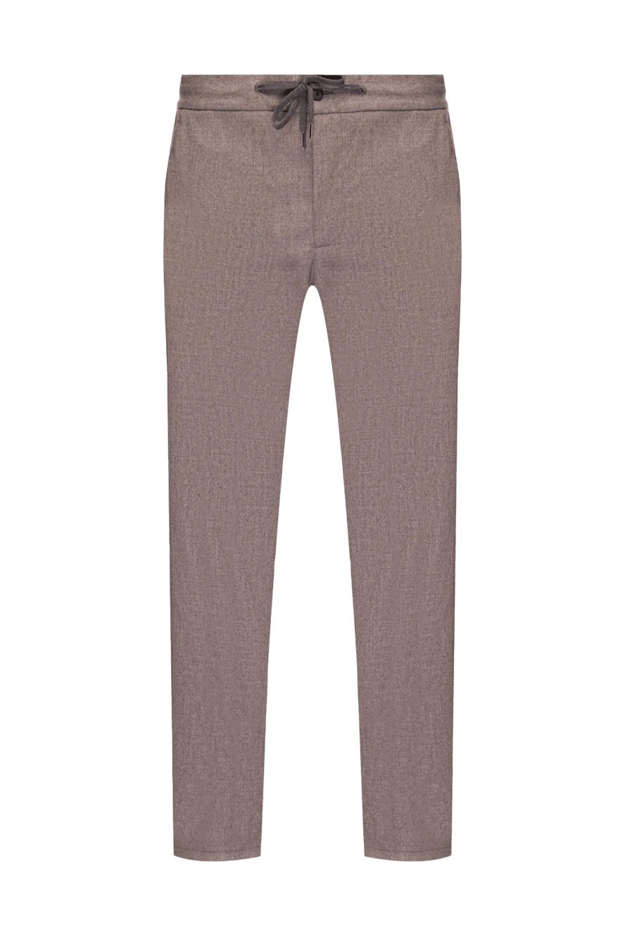 Cesare di Napoli man men's beige trousers купить с ценами и фото 175589 - photo 1