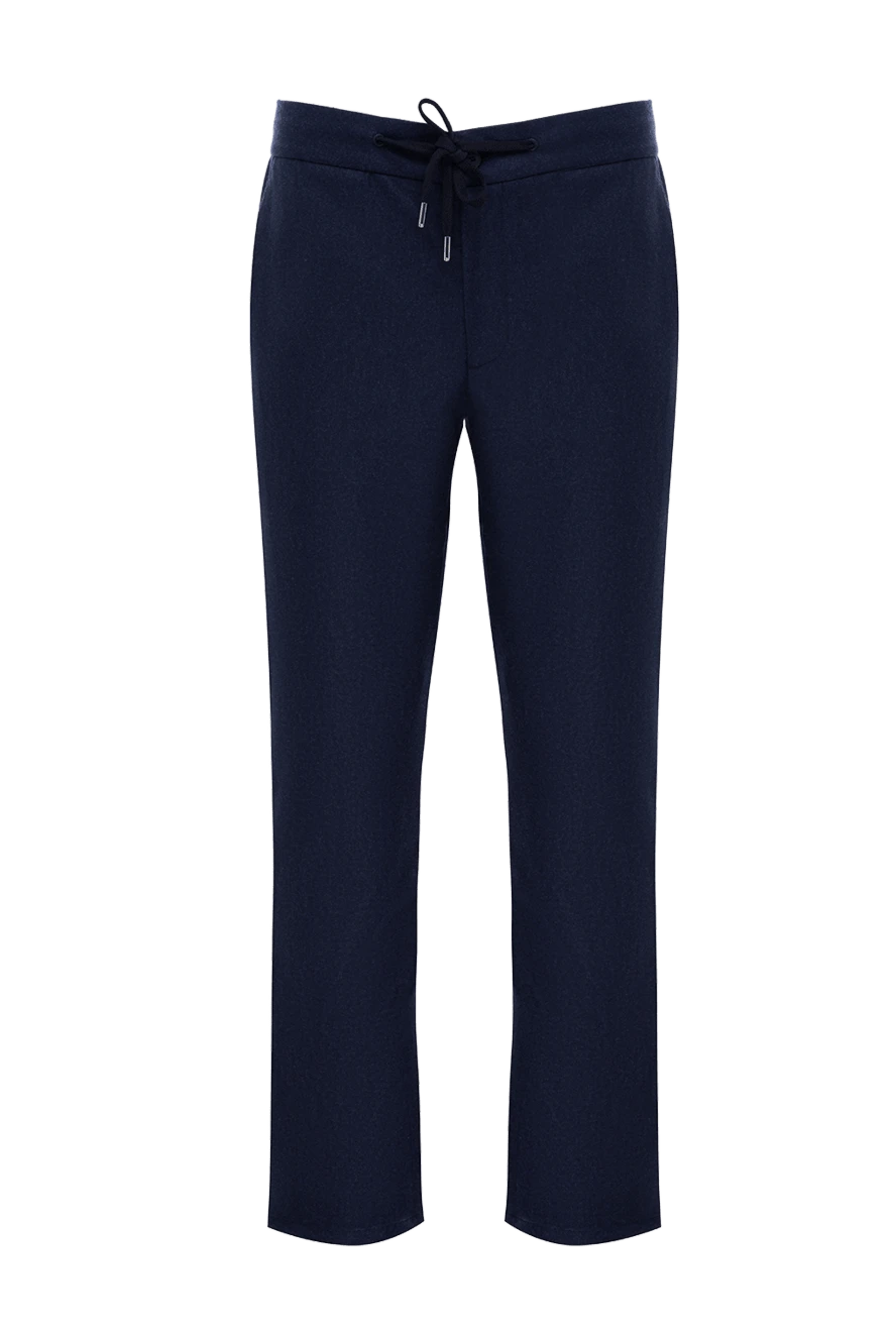 Cesare di Napoli man men's blue wool trousers купить с ценами и фото 175590 - photo 1