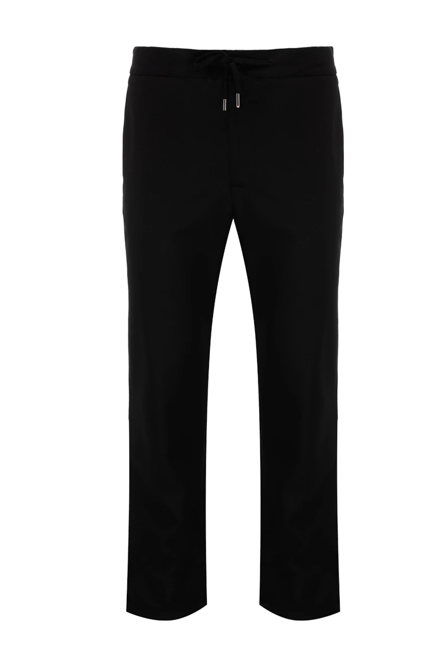 Cesare di Napoli man men's trousers made of black wool купить с ценами и фото 175595 - photo 1