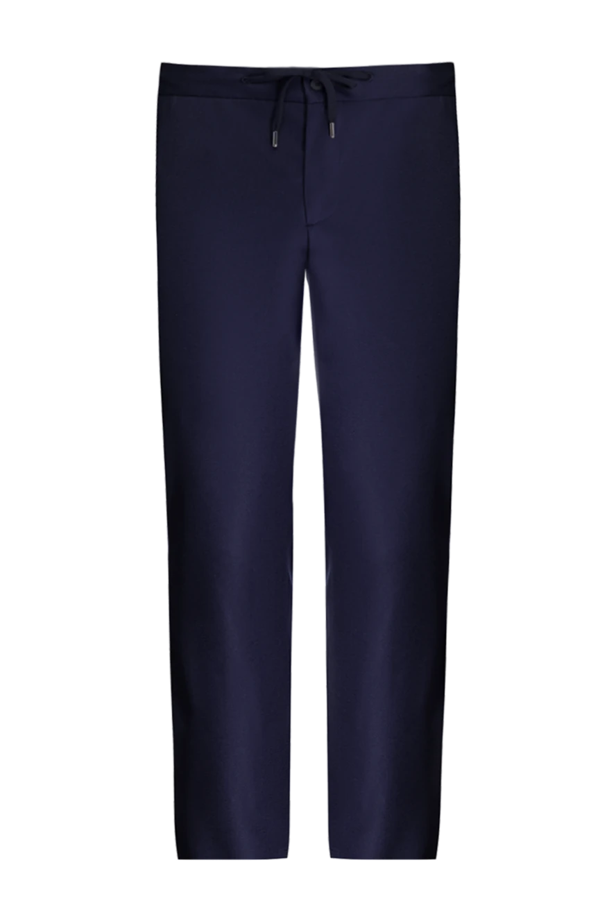 Cesare di Napoli men's cashmere-wool trousers in rich blue
175603 - photo 1