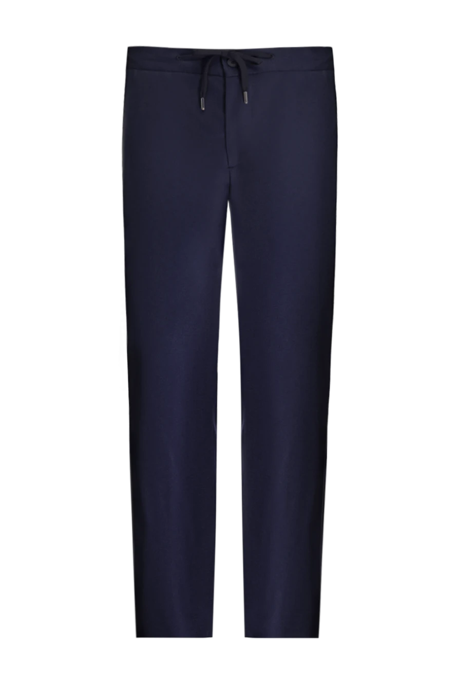 Cesare di Napoli көгілдір түсті жүннен жасалған белі иілген шалбар
175604 - фото 1