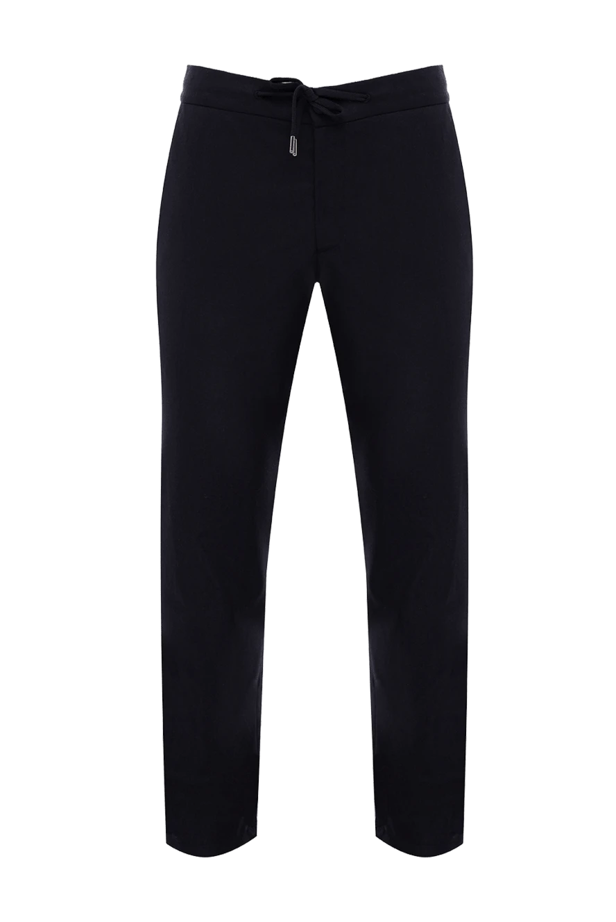 Cesare di Napoli man men's trousers blue купить с ценами и фото 175605 - photo 1