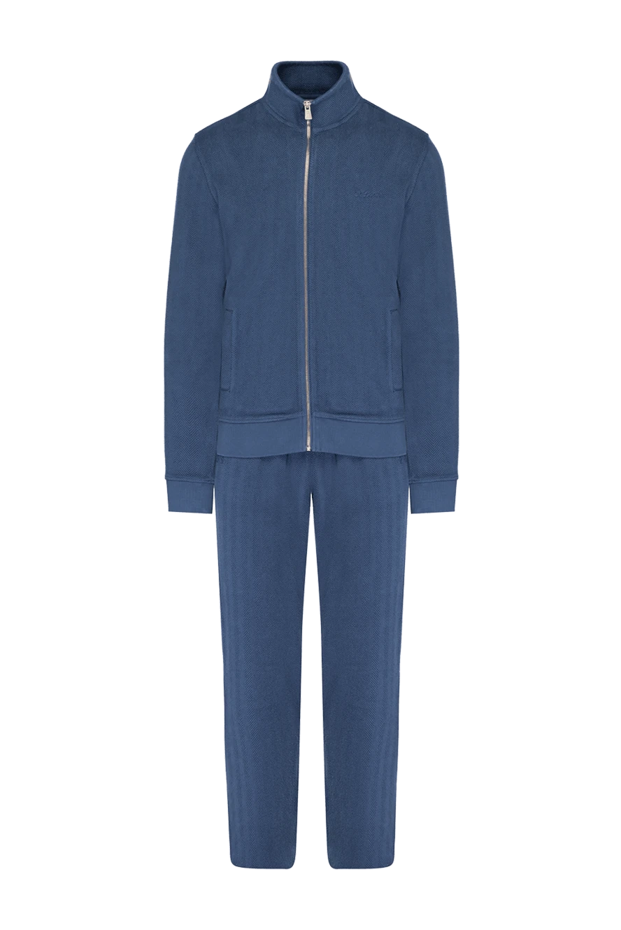 MC2 Saint Barth man men's blue walking suit made of cotton купить с ценами и фото 175613 - photo 1