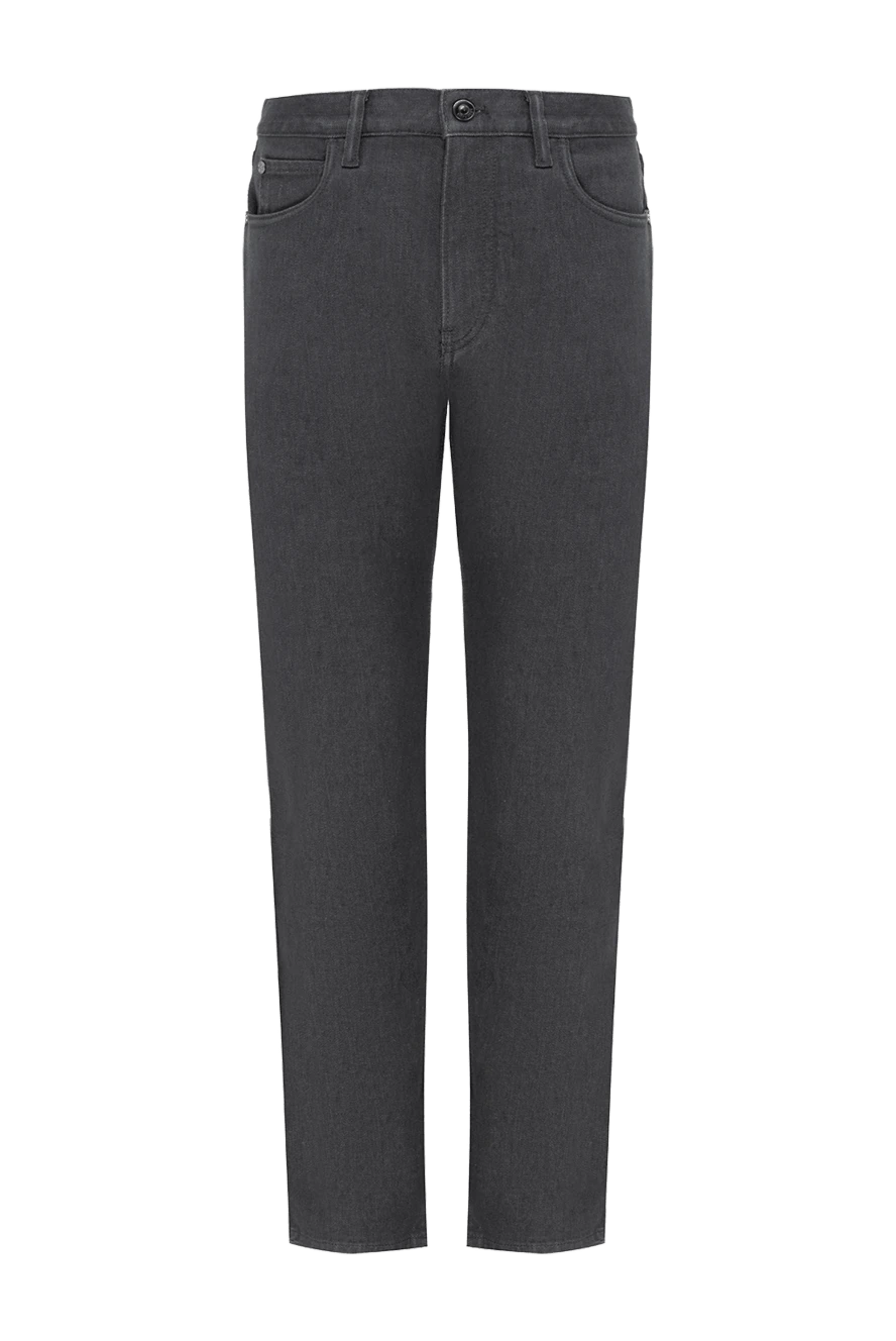 Loro Piana man men's gray cotton and polyurethane jeans купить с ценами и фото 175770 - photo 1