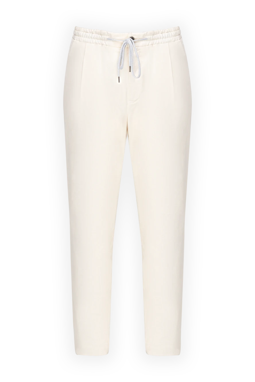 PT01 (Pantaloni Torino) man  men's white trousers купить с ценами и фото 175781 - photo 1