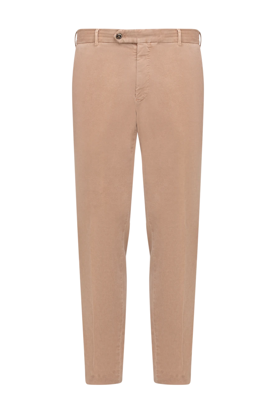 PT01 (Pantaloni Torino) man  men's beige trousers купить с ценами и фото 175782 - photo 1