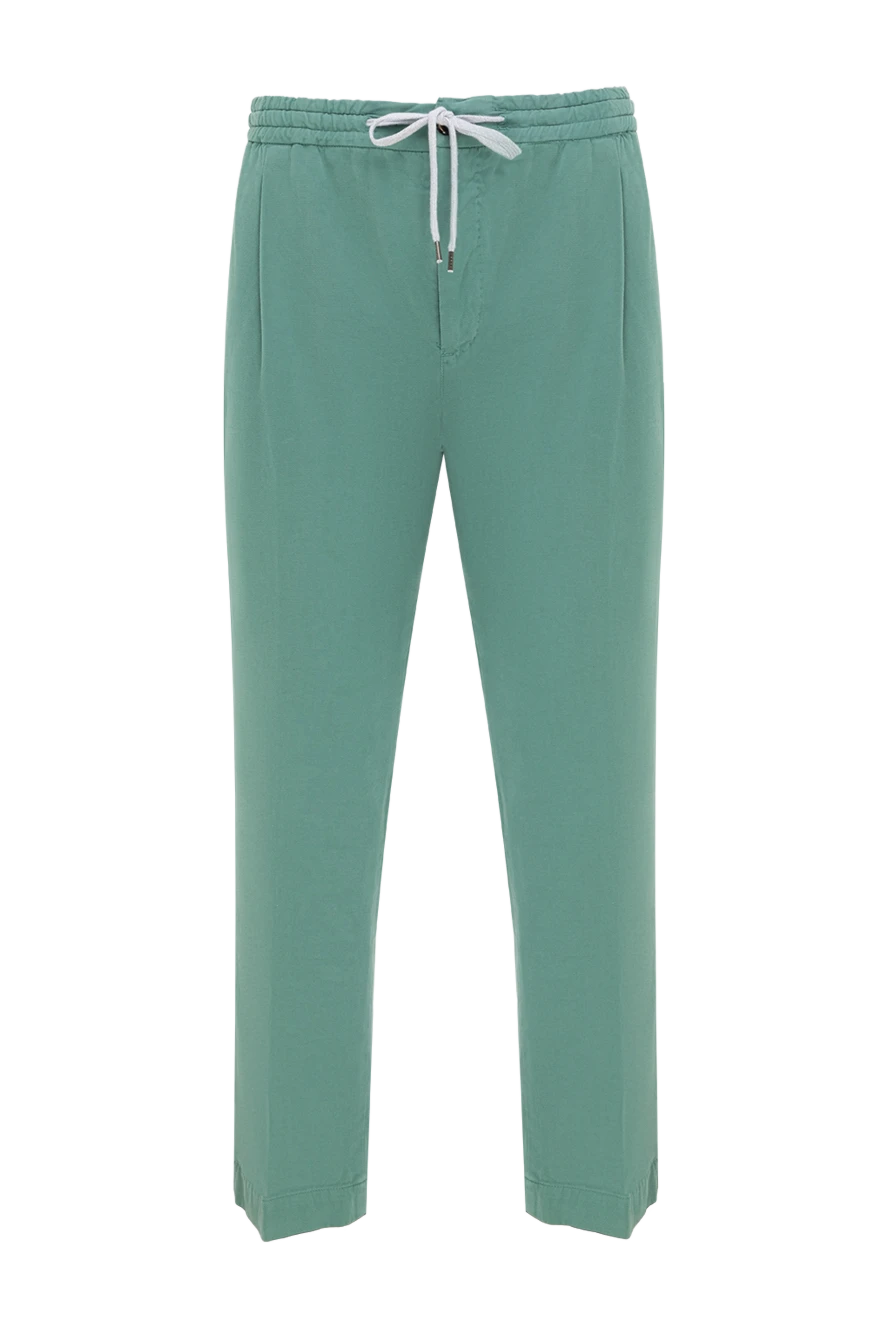 PT01 (Pantaloni Torino) man men's trousers made of cotton and elastane green купить с ценами и фото 175783 - photo 1