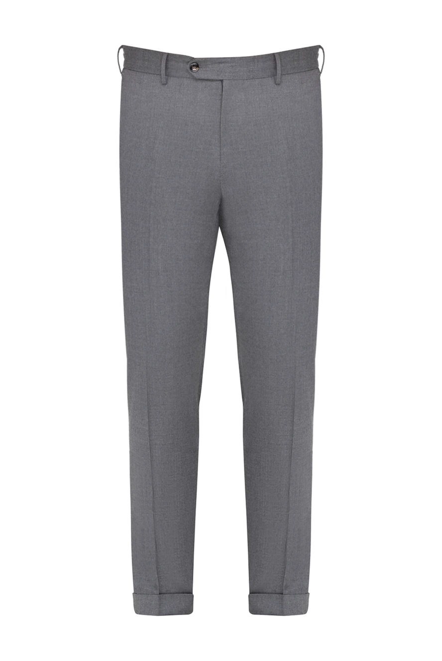 PT01 (Pantaloni Torino) man  men's trousers made of wool and elastane gray купить с ценами и фото 175789 - photo 1